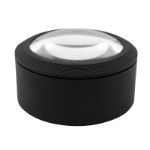 Table magnifier 3,5X Ø70 mm glass lens and 3-LEDs